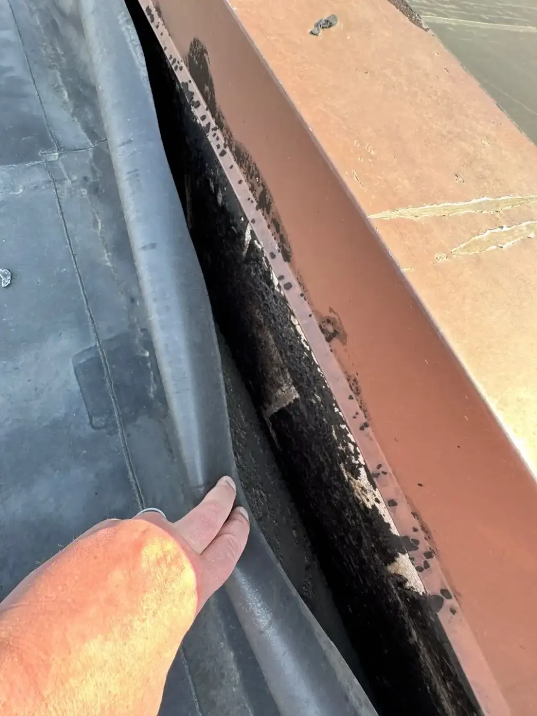 Commercial roof inspection documented in Mooresville