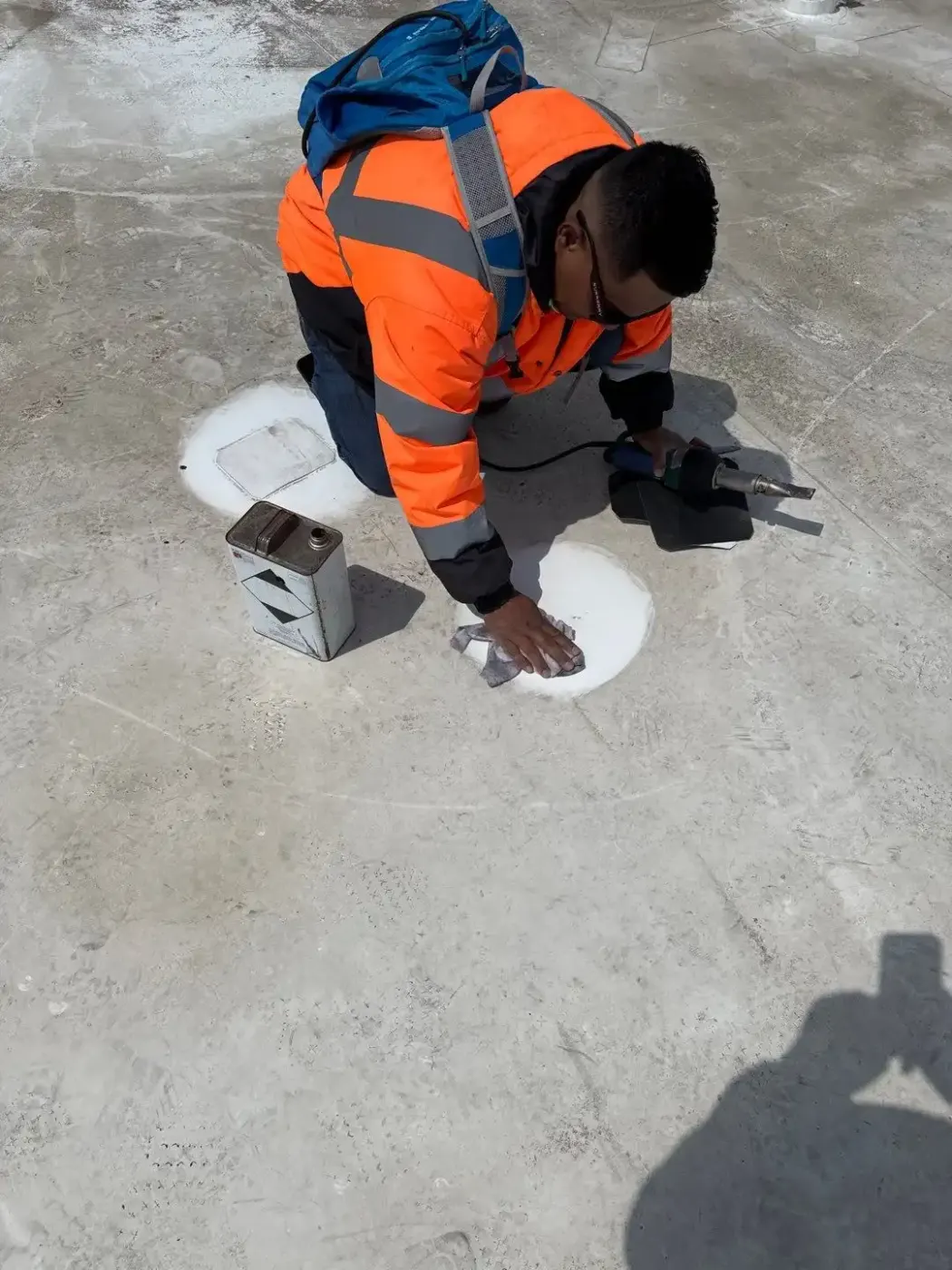 Commercial roof inspection documented in Mooresville